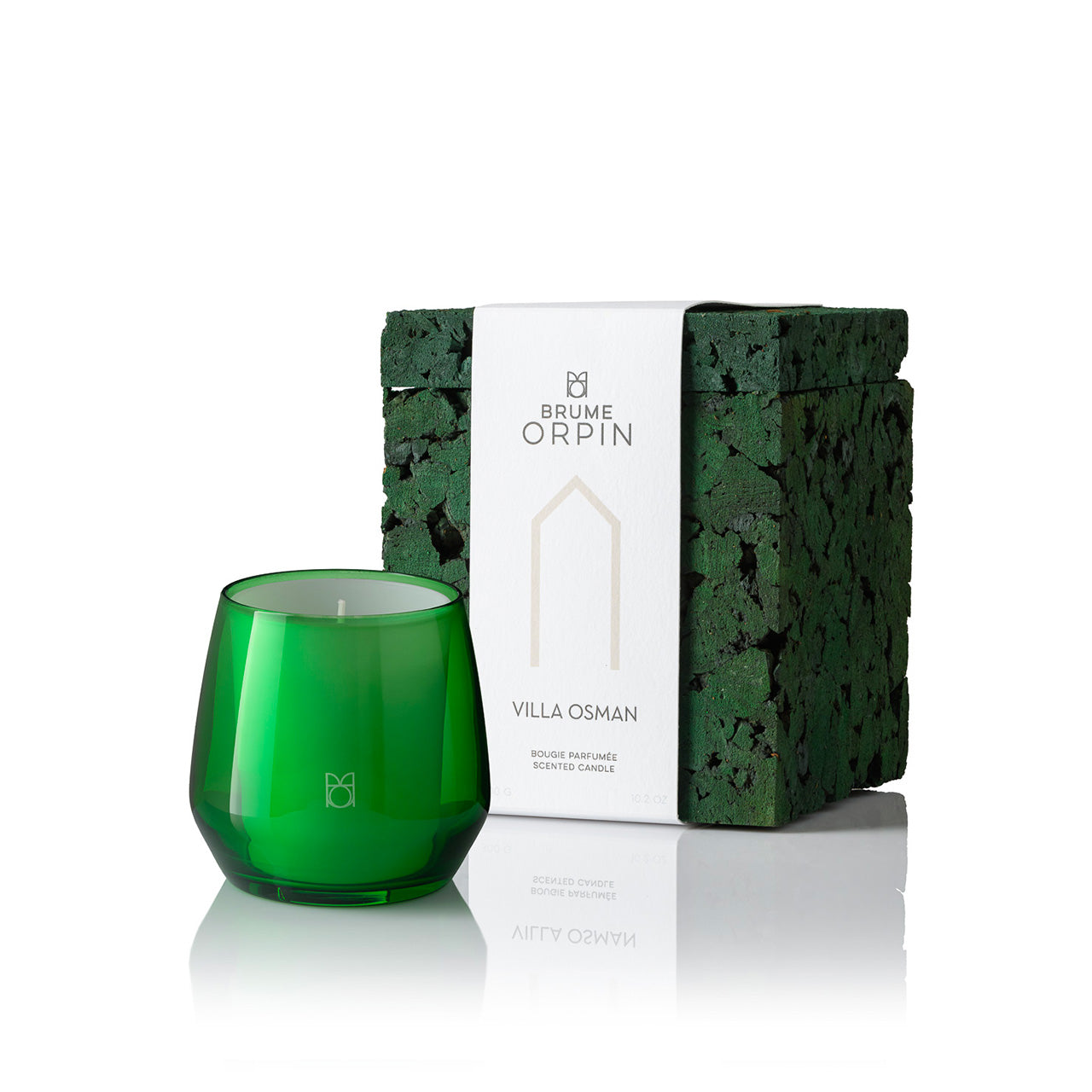 Une bougie Villa Osman BRUME ORPIN et son coffret